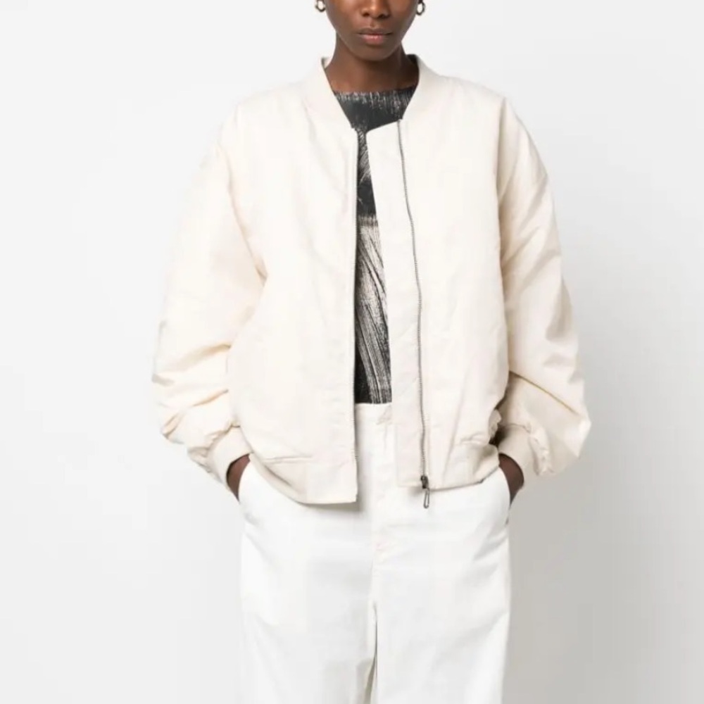 NWT Ba&sh Ivory Bomber Jacket - Picture 2 of 16